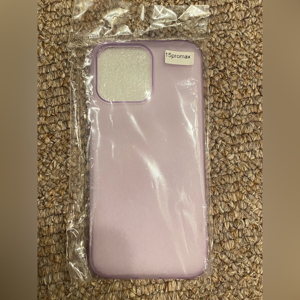 Lavender Shockproof Case for iPhone 15 Pro Max - Picture 2 of 3